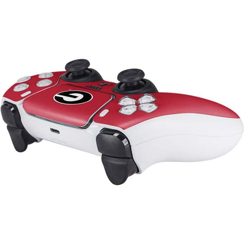 University of Georgia Logo Red PS5 Controller Skin